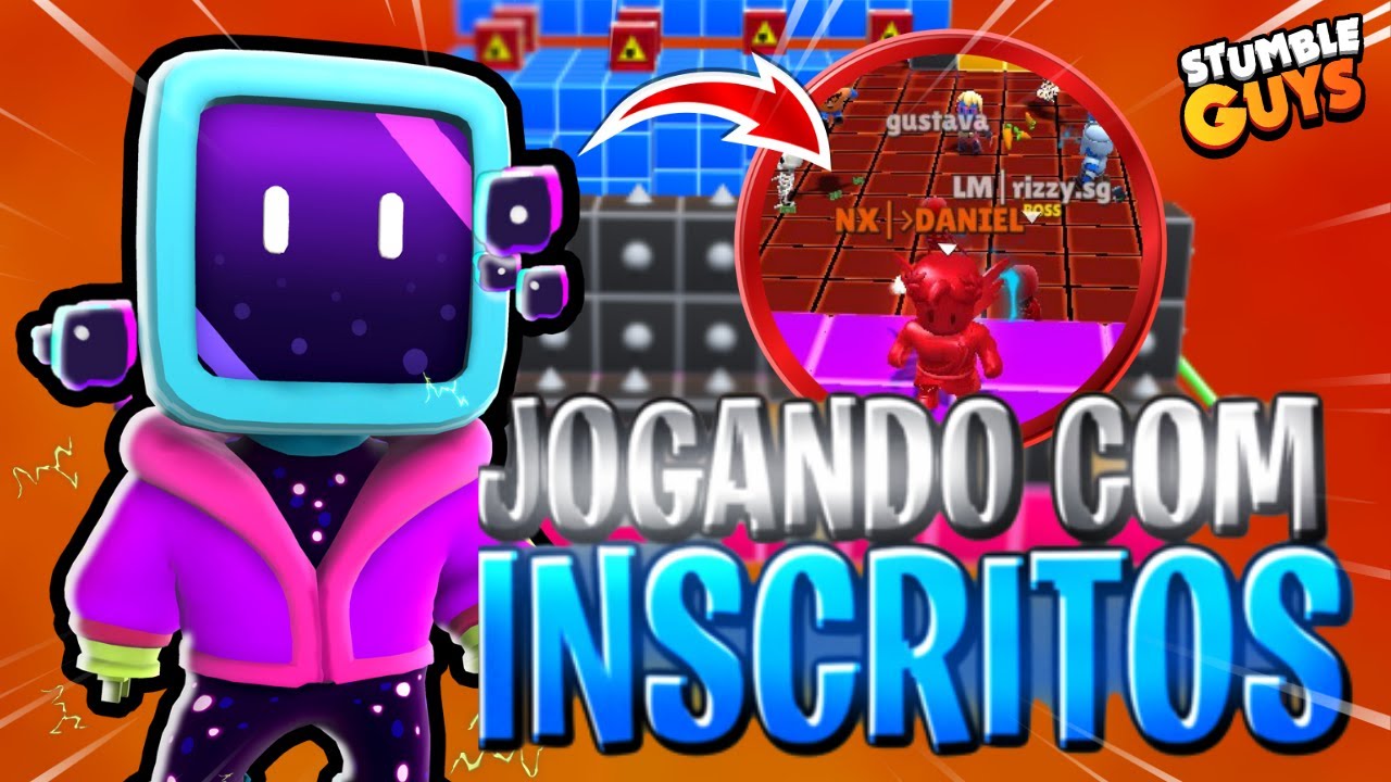 STUMBLE GUYS AO VIVO AGORA JOGANDO COM INSCRITOS ‹ Daniel Play TV › 